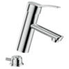 Delabie 2820T Механический смеситель BIOCLIP для раковины, В.95, тяга+слив,сплошная рукоятка