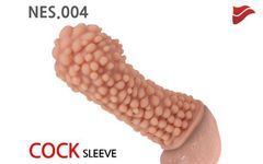 Насадка на фаллос с пузыриками по всей поверхности EXTREME SLEEVE M-SIZE - 14,7 см. - 