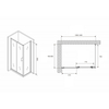 Abber Schwarzer Diamant AG30140B5-S80B5 Душевой уголок, 140x80x190
