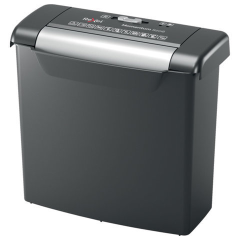 Уничтожитель (шредер) REXEL MOMENTUM S206, 2 уровень секретности, полоски 6 мм, 6 листов, 9 л, 2104568EU