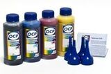 Набор пигментных чернил OCP для 4-х цветных принтеров Epson (OCP BKP/CP 115, MP/YP 102) Рекомендуется для принтеров C79, C91, T26, T27, TX106, TX117, TX119, S22, SX125. 4 x 100 мл