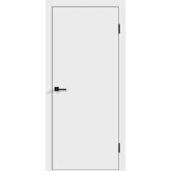 Купить Дверь экошпон Техно белая кромка ABS чёрная