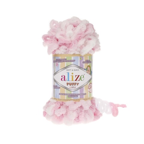 Пряжа Alize Puffy Color цвет 5863