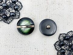 Пуговицы костюмные, d 2,5 см, зелёный