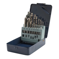 Набор метчиков однопроходных M3 -M12 HSS-G DIN352 (+ вороток, сверла) 15пр H-Tools 245004HT