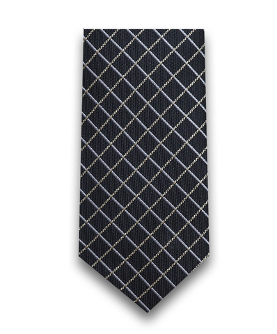 Черный галстук в клетку TSAREVICH