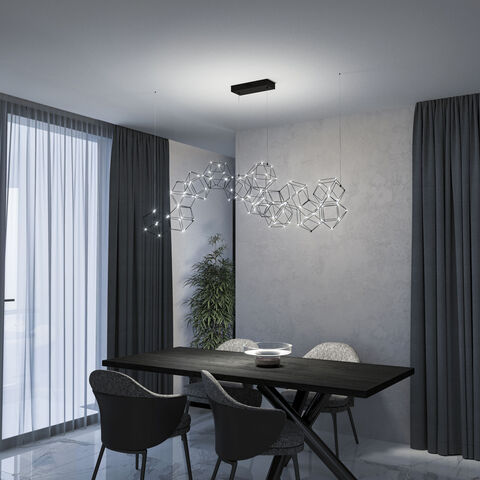 Подвесной светодиодный светильник Uma 90168/14 черный жемчуг