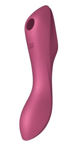 Малиновый вакуум-волновой вибростимулятор Satisfyer Curvy Trinity 3 - Satisfyer 4036526