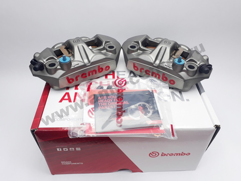 220A39710 К-кт тормозных суппортов Brembo Racing M4, 108мм (литой моноблок 4*34мм)