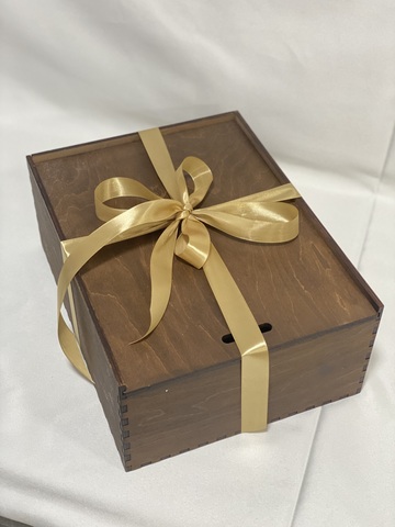 Gift Box with Wine and Glasses