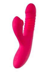 Розовый виброкролик Seri с функцией Up&Down - 22 см. - 