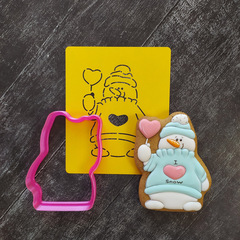 Снеговик №17 с сердцем