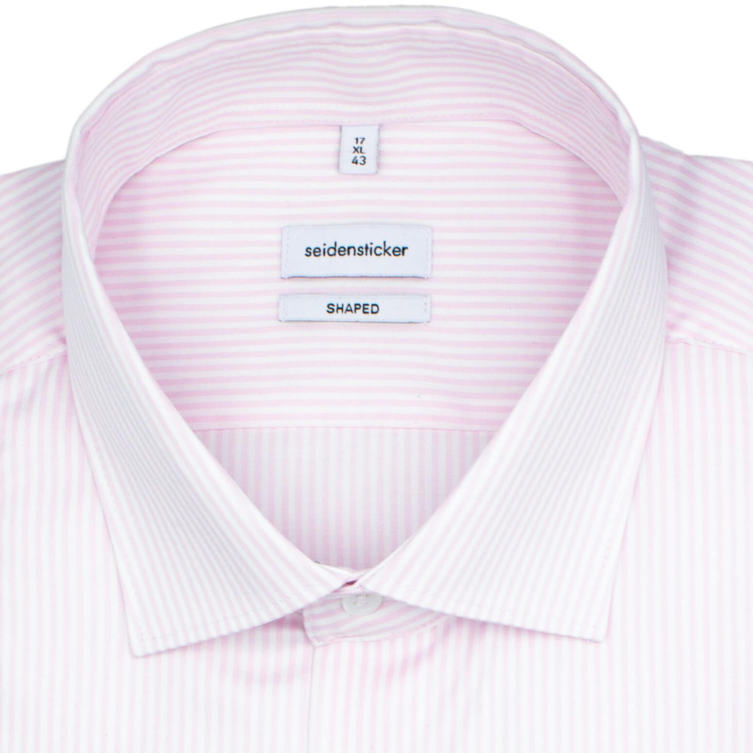 Сорочка мужская Seidensticker Shaped Fit 01.845080-42 в розовую полоску