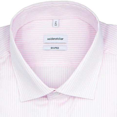 Сорочка мужская Seidensticker Shaped Fit 01.845080-42 в розовую полоску