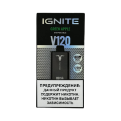 Одноразовая электронная сигарета Ignite V120 Green Apple (12000 затяжек)