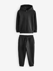 Толстовка с капюшоном и джоггеры в комплекте для мальчика Next E43-667, Черный
