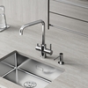 Sancos Vela SC4013CH Смеситель для кухни с краном для фильтрованной воды, цвет: хром