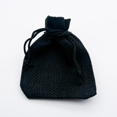 Холщовый мешочек, цвет черный, размер около 9*7 см, цена за 1 шт