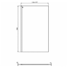 Ideal Standart K9379V3 CONNECT 2 Wetroom panel Фиксированная панель 120 см, высота 195 см, безопасное прозрачное стекло 6 мм, антиизвестковое покрытие Ideal Clean, алюминиевый профиль Silk Black, регулировка профиля до 23 мм. Может устанавливаться ка