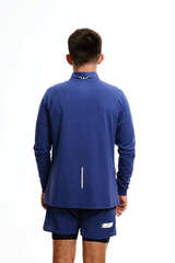 ЛОНГСЛИВ С МЕМБРАННОЙ ВСТАВКОЙ МУЖСКОЙ | DEEP COBALT