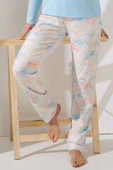 Пижама женская со штанами LISCA OLENA 023429 | Холодный голубой