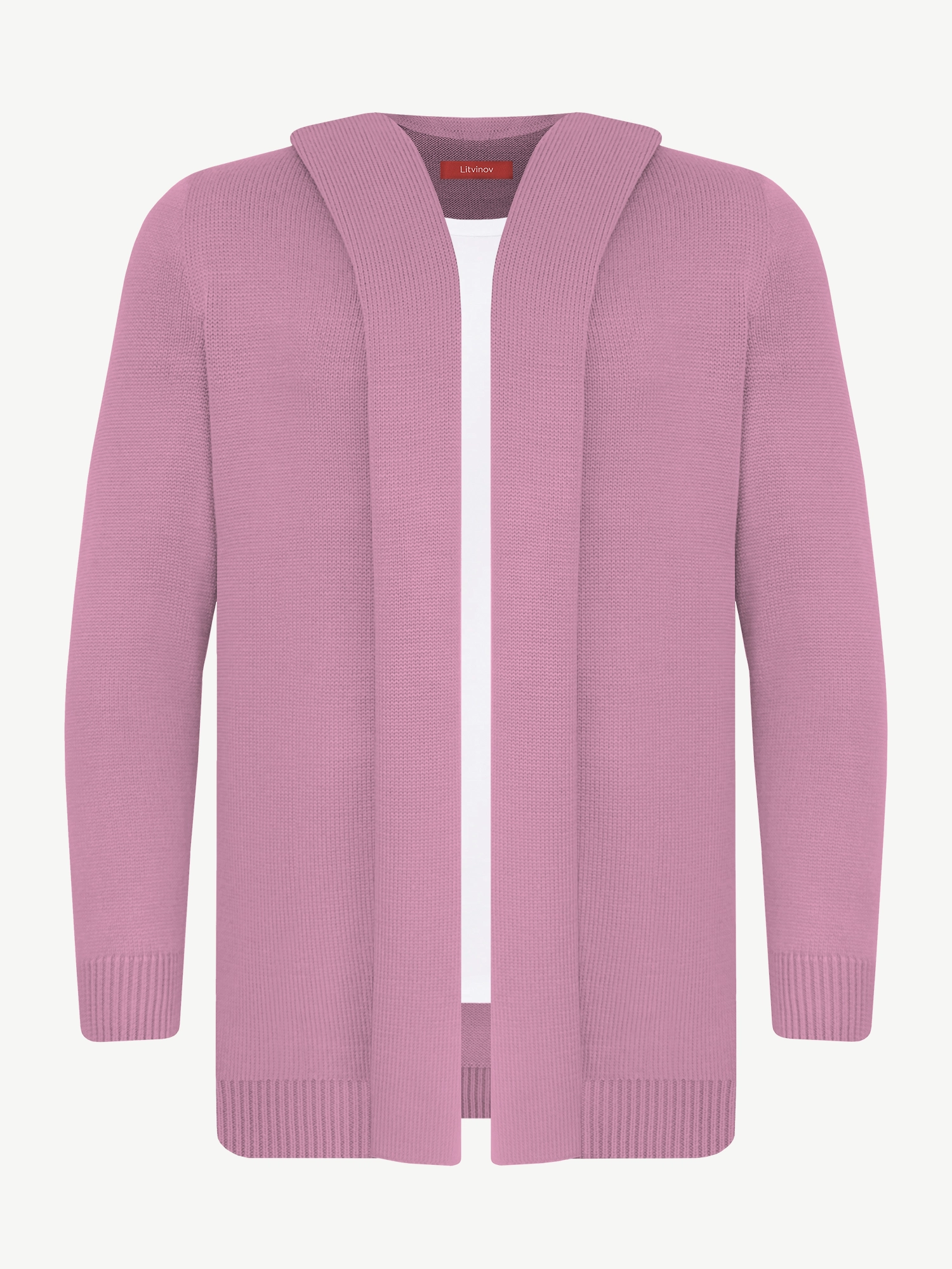 Кардиган с капюшоном из экохлопка