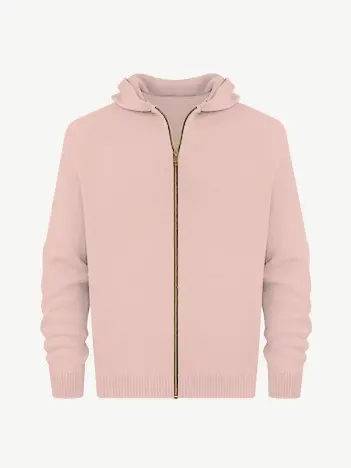 Толстовка на замке из шелка