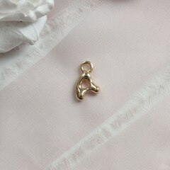 УЦЕНКА!!! Буквы A, позолота, 13 мм, 1 шт, У008