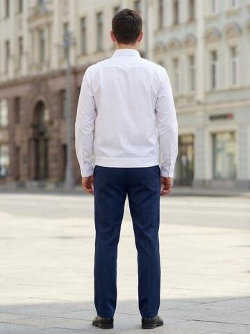 Рубашка форменная белая с длинным рукавом на резинке (А)