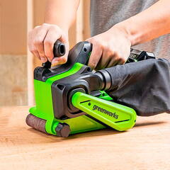 Ленточная шлифмашина Greenworks G24BS 24V аккумуляторная, без АКБ и ЗУ