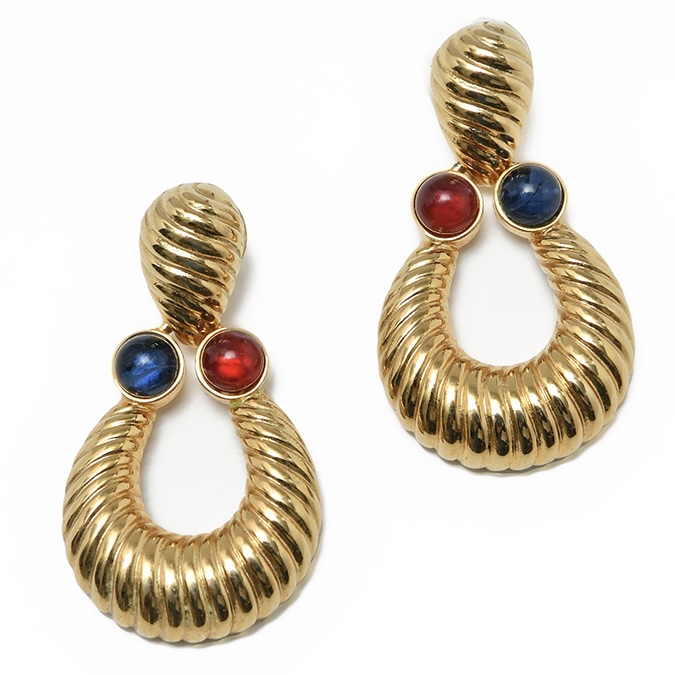 Клипсы с кабошонами