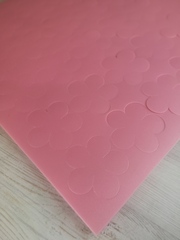 Вырубка Пятилистник. 9х9см. Клубничный зефир Толщина 2мм. Софтин