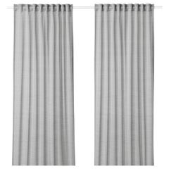 Комплект штор IKEA HILJA (ХИЛЬЯ), Серый, 145x250 см, 2 шт