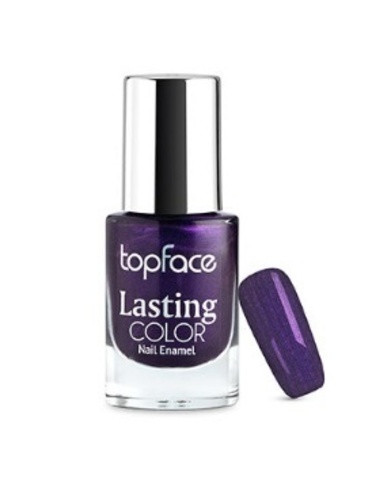 Topface Лак для ногтей Lasting color тон 52, фиолетовый перламутр - PT104 (9мл)