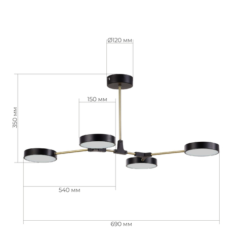 Светильник потолочный Evoluce Monta SLE6004-402-04