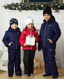 Детский теплый прогулочный лыжный костюм Nordski Premium Navy