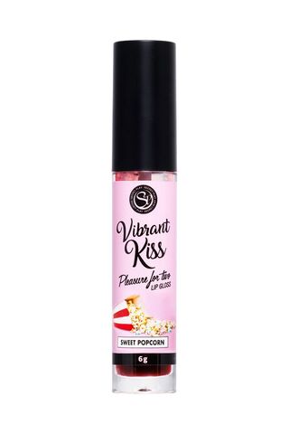 Бальзам для губ Lip Gloss Vibrant Kiss со вкусом попкорна - 6 гр. - Secret Play 3658