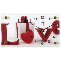 Часы 21 Bek настольные 1323-26 "Love"