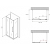 Abber Schwarzer Diamant AG30130BMH-S90BM-S90BM Душевой уголок, 130x90x195