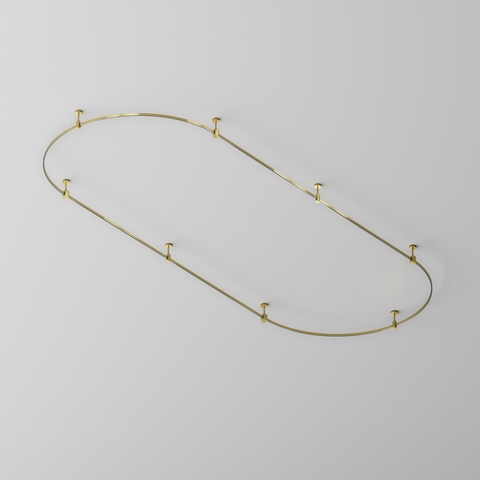 Шинопровод магнитный круглый из полукругов Maytoni FLARITY TRX154-2SR-D1200-BS, d1200мм