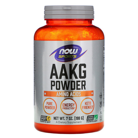 Now Foods, добавка для поддержки физической активности, чистый порошок аргинин альфа-кетоглутарата (ААКГ), 198 г (7 унций)