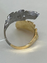 Foglie 2 (кольцо из серебра комбо)