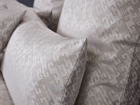 Постельное белье 2 спальное евро Curt Bauer Connection 9020 taupe бежевое