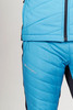 Премиальный костюм для лыж и зимнего бега Nordski Hybrid Hood Warm Light Blue