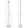GESSI Outdoor 57205#237 Душевая система, матовая сталь