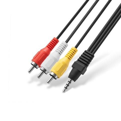 Переходник 3RCA на MINI JACK 3.5 мм SHIP SH8092-1.5P Пол. пакет