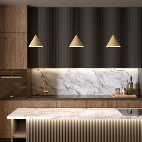 Подвесной светодиодный светильник Elektrostandard Conus 50316 LED 16W 4000K золотой