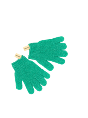 ALMASPA Мочалка-перчатка массажная, 2 шт (изумрудная)
