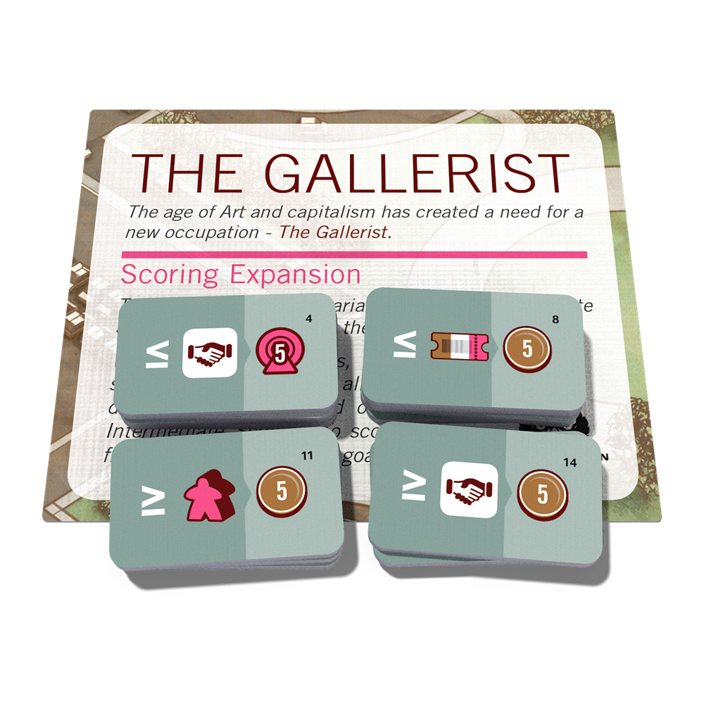 Купить The Gallerist. Includes Upgrade Pack & Scoring Expansion