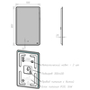 Lemark ELEMENT LM50Z-E Зеркало 50х80 см с подсветкой, с подогревом